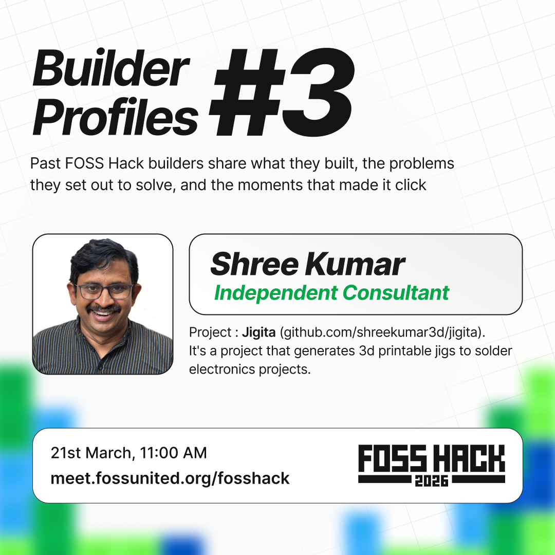 Builder Profiles #3 - Shree Kumar (Jigita) event banner